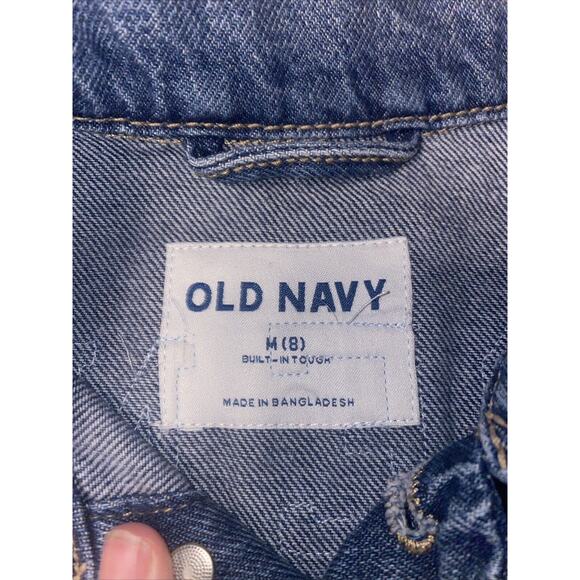 OLD NAVY DENIM JACKET YOUTH MEDIUM JEAN Star Wars Ben Three Wildflower Designs - Picture 3 of 9